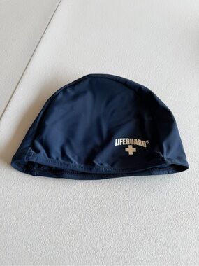 Lifeguard® Men's Navy Swim Cap